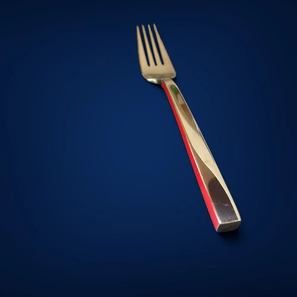 Lenox Roxbury Red 1 Salad Fork Stainless Steel Flatware Replacement Modern